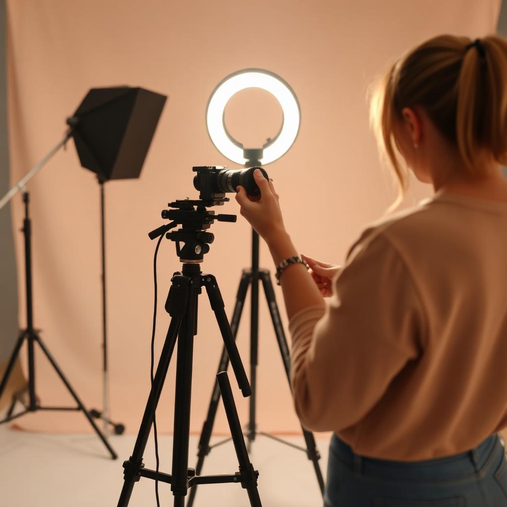 Behind the scenes studio